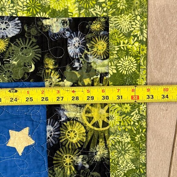 Handmade Quilted Wall Hanging Mountains 40x32 - Picture 5 of 6